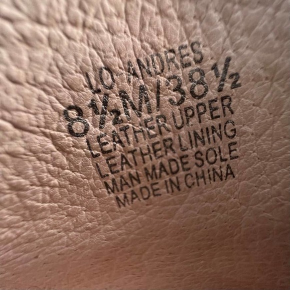 Louise et Cie "Lo Andres" Gray Suede Loafers w/Rabbit Fur Pom-Pom 8.5M - Picture 9 of 9